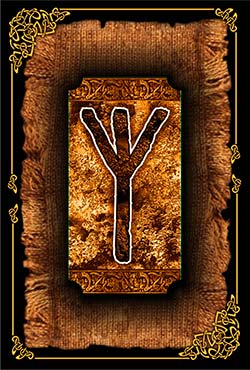 rune Algiz reading meaning devination