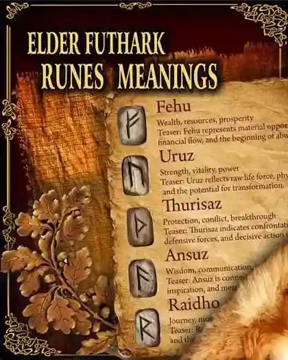 Elder Futhark rune meanings